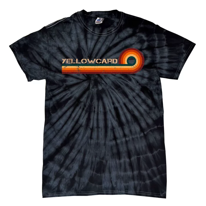 Yellowcard Retro Stripes Vintage Tie-Dye T-Shirt