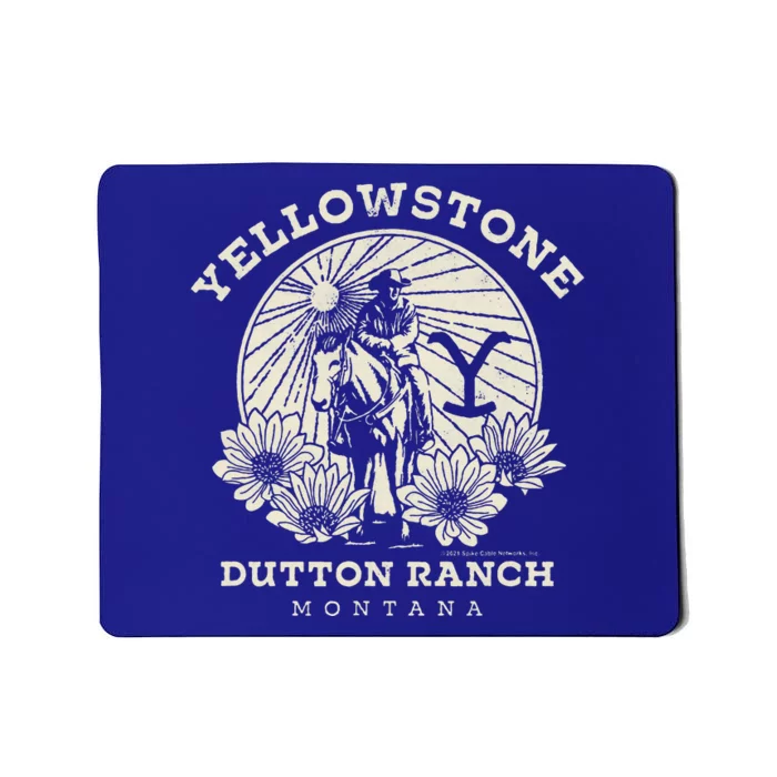 Yellowstone Ranch Solo Horseback Rider Mousepad