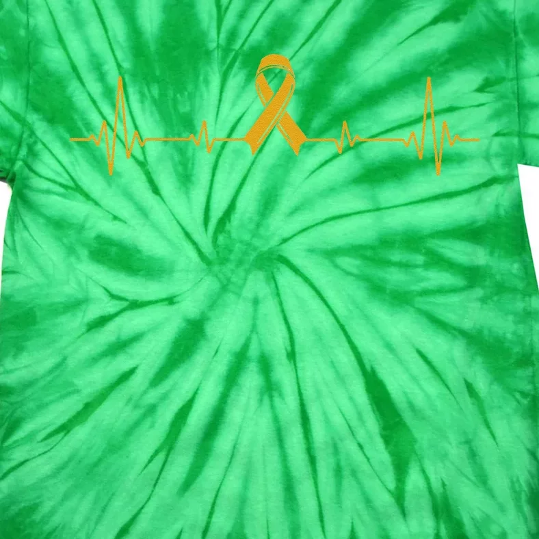 Yellow Ribbon Suicide Prevention Awareness Tie-Dye T-Shirt