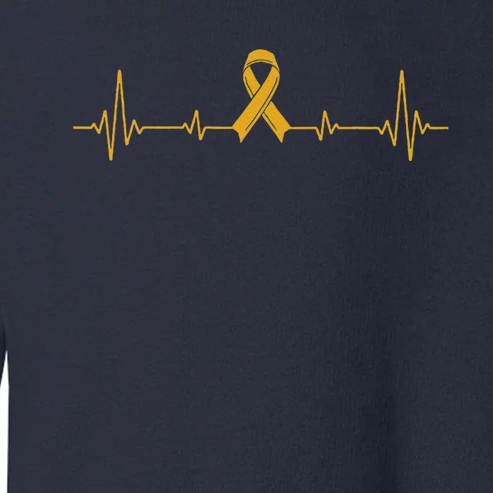 Yellow Ribbon Suicide Prevention Awareness Toddler Sweatshirt