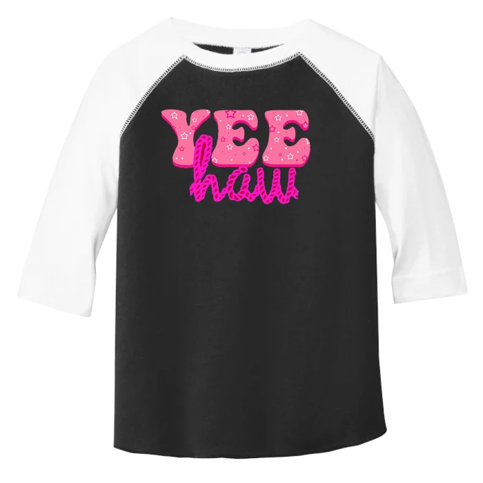 Yeehaw Rodeo Western Country Cow Yee haw Toddler Fine Jersey T-Shirt