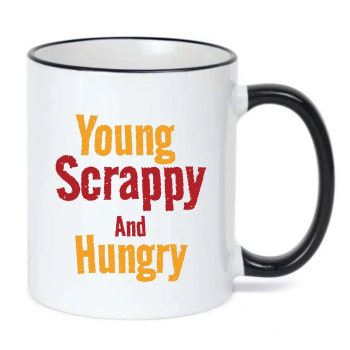 Young Scrappy And Hungry Black Color Changing Mug