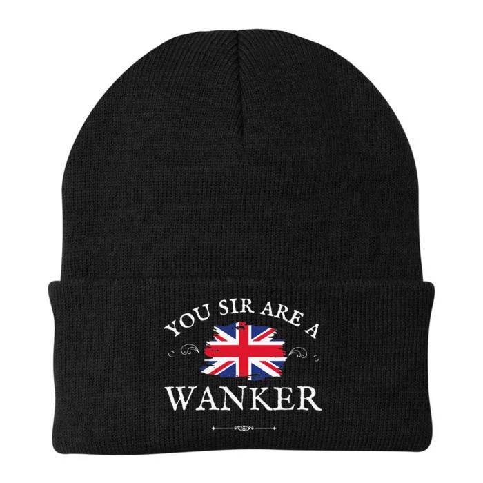 YOU SIR ARE A WANKER FUNNY BRITISH UK GB UNION JACK FLAG Knit Cap Winter Beanie