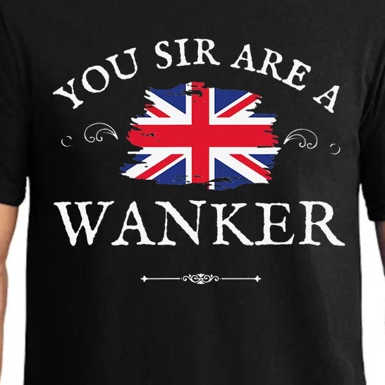 YOU SIR ARE A WANKER FUNNY BRITISH UK GB UNION JACK FLAG Pajama Set