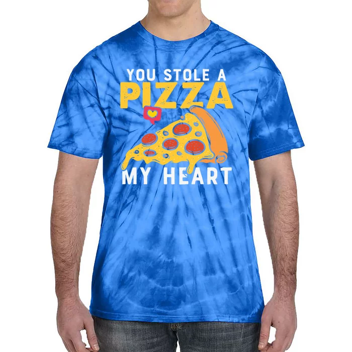 You Stole A Piece Of My Heart Pizza Lovers Funny Couples Gift Tie-Dye T-Shirt