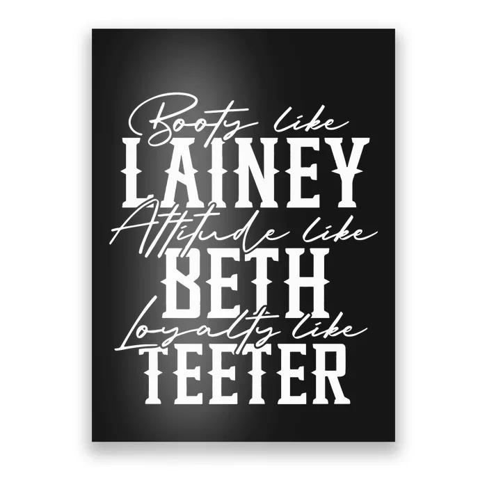 Yellowstone Svg Booty Like Lainey Western Poster