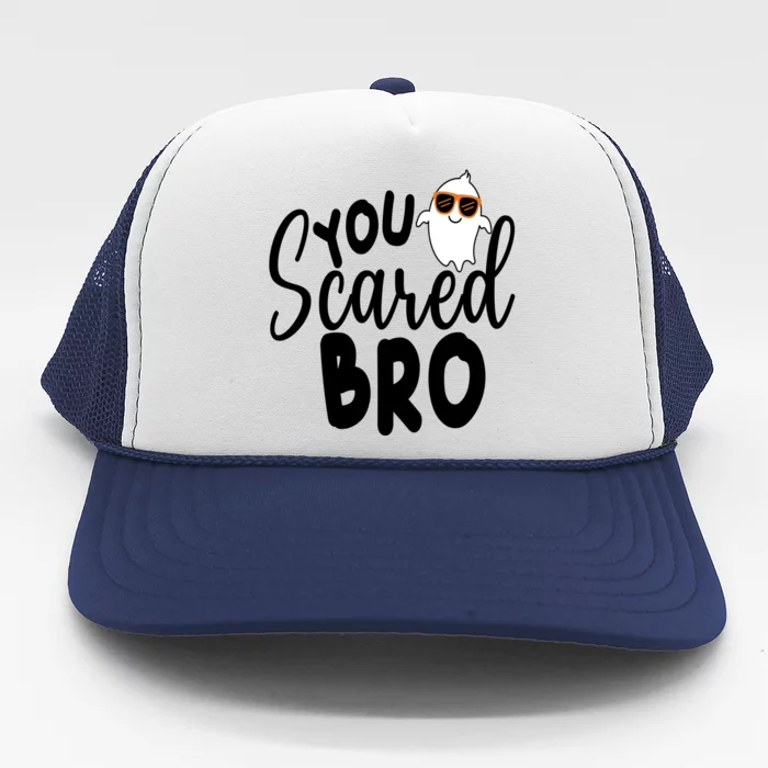 You Scared Bro Funny Halloween Ghost Trucker Hat