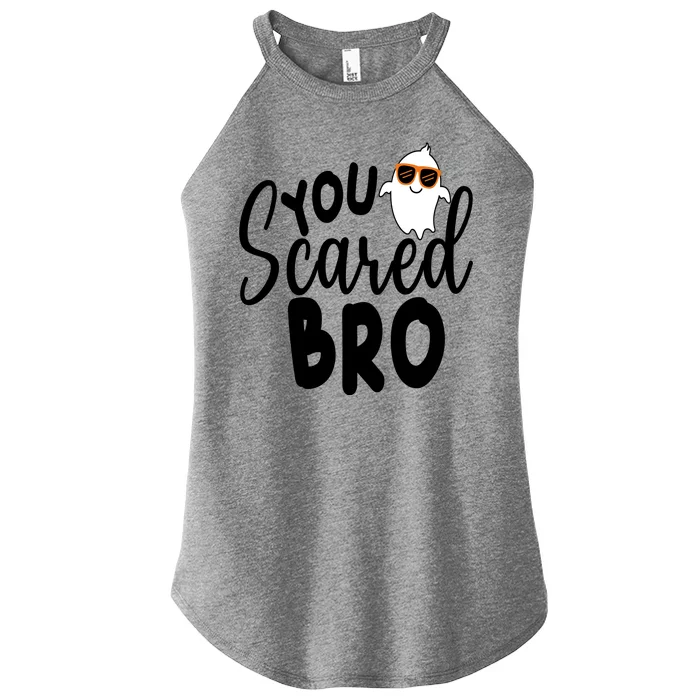 You Scared Bro Funny Halloween Ghost Women’s Perfect Tri Rocker Tank