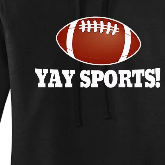 YAY Sports Ball Do the Thing Fan Football Soccer Women's Pullover Hoodie