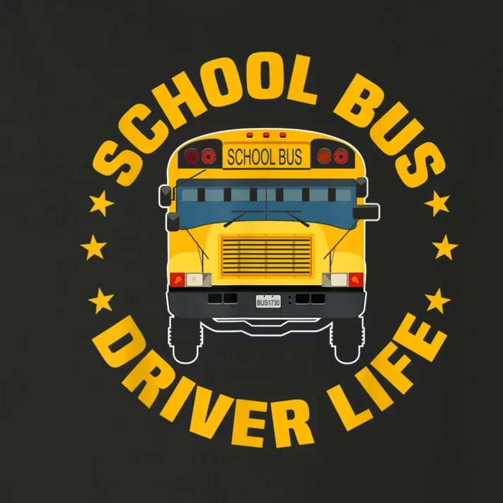 Yellow School Bus Driver Life Toddler Long Sleeve Shirt