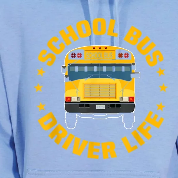 Yellow School Bus Driver Life Unisex Surf Hoodie