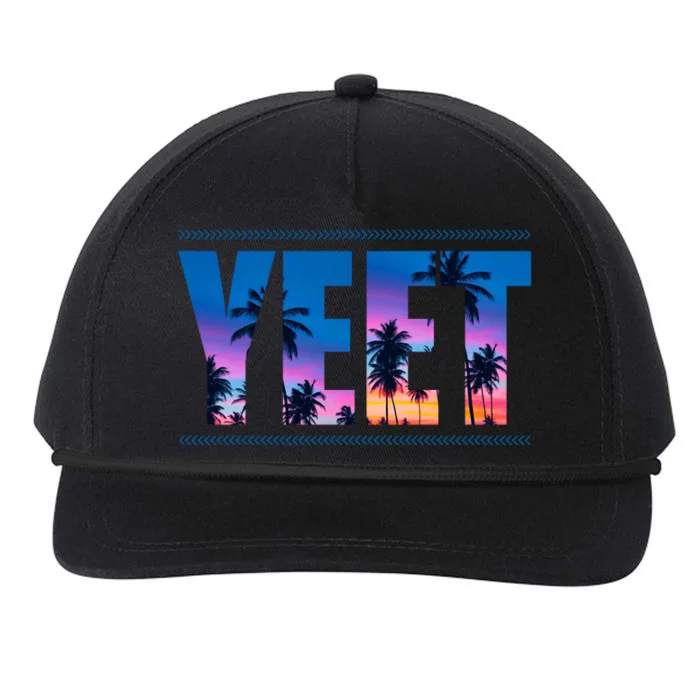 Yeet Sunset Beach Snapback Five-Panel Rope Hat