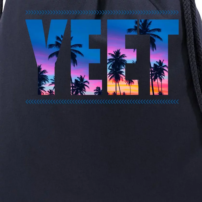 Yeet Sunset Beach Drawstring Bag