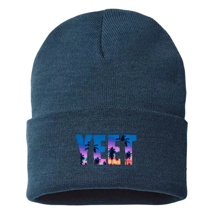 Yeet Sunset Beach Sustainable Knit Beanie