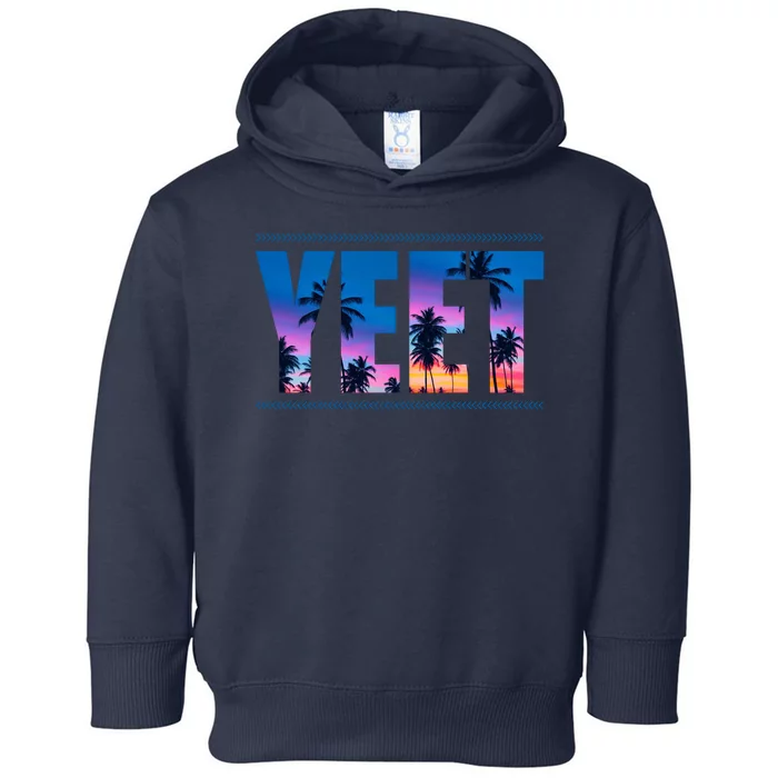 Yeet Sunset Beach Toddler Hoodie