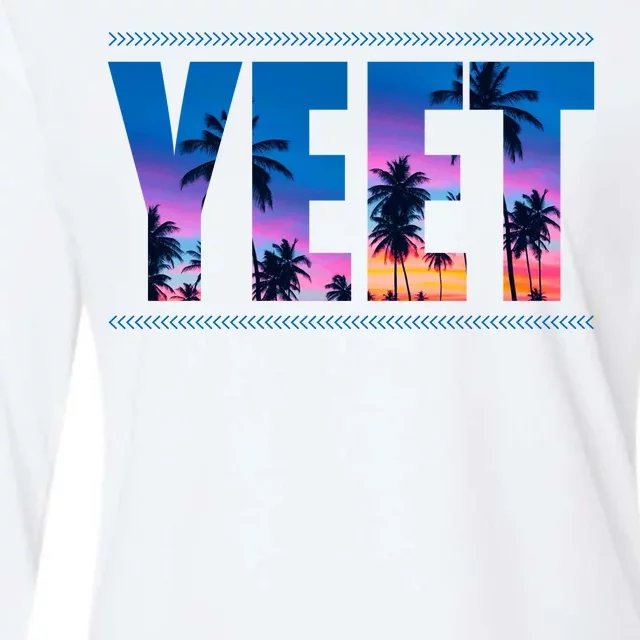 Yeet Sunset Beach Womens Cotton Relaxed Long Sleeve T-Shirt