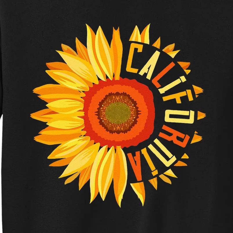 Yellow Sunflower Californian Summer United States California Sweatshirt