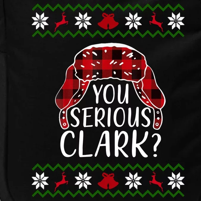 You Serious Cark? Ugly Christmas Sweater Design Impact Tech Backpack