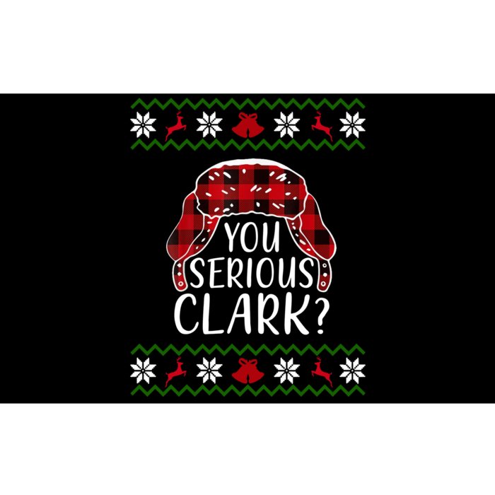 You Serious Cark? Ugly Christmas Sweater Design Bumper Sticker