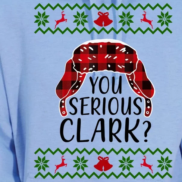 You Serious Cark? Ugly Christmas Sweater Design Unisex Surf Hoodie