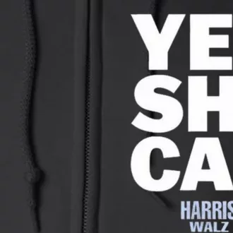 Yes She Can Kamala Harris 2024 Elections Full Zip Hoodie