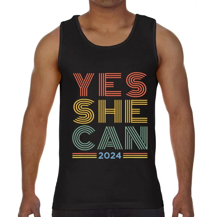 Yes She Can 2024 Kamala Harris For President Election Comfort Colors® Tank Top