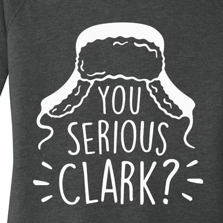 You Serious Clark National Lampoons Christmas Vacation Cousin Eddie Funny Women's Perfect Tri Tunic Long Sleeve Shirt