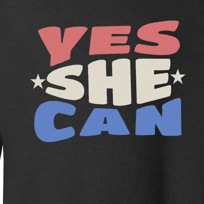 Yes She Can Toddler Sweatshirt