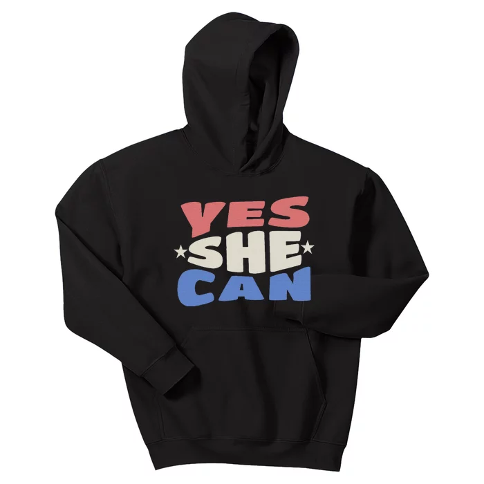 Yes She Can Kids Hoodie