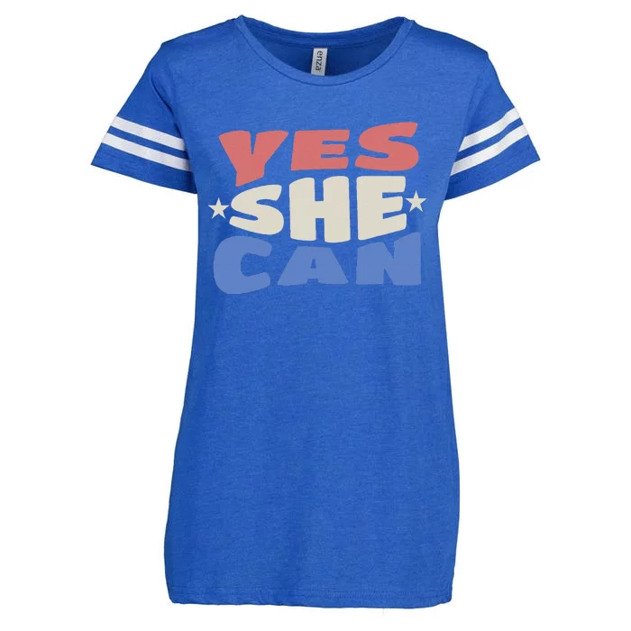 Yes She Can Enza Ladies Jersey Football T-Shirt