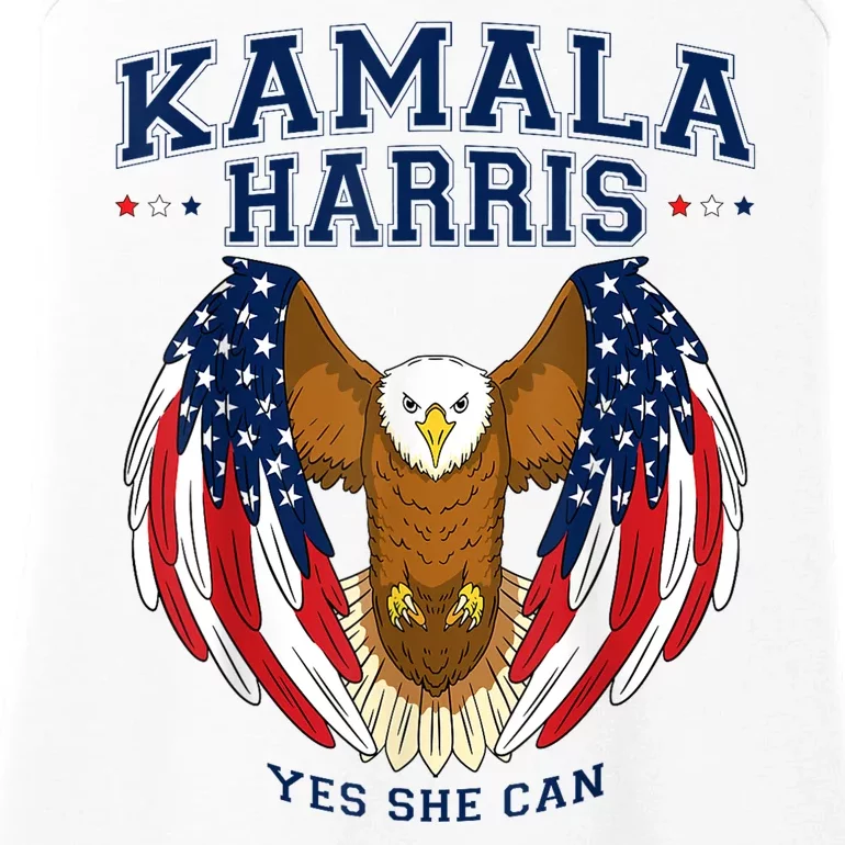 Yes She Can Kamala Harris President 24 Walz Vice President Ladies Essential Tank