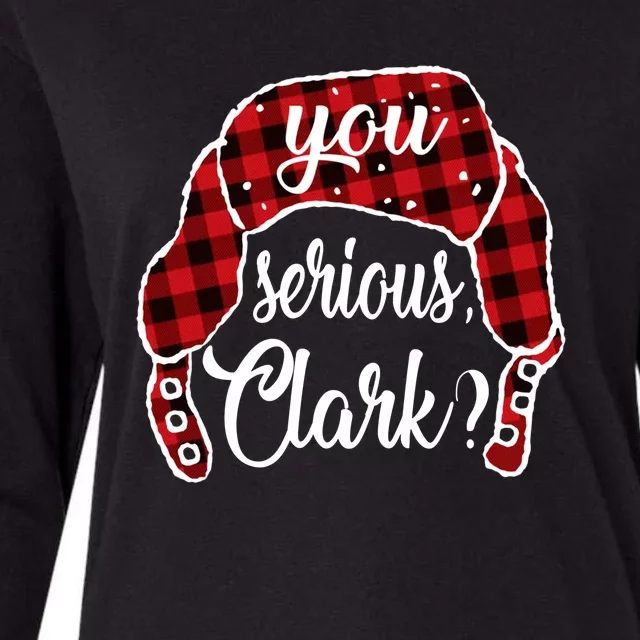 You Serious Clark Funny Christmas Womens Cotton Relaxed Long Sleeve T-Shirt