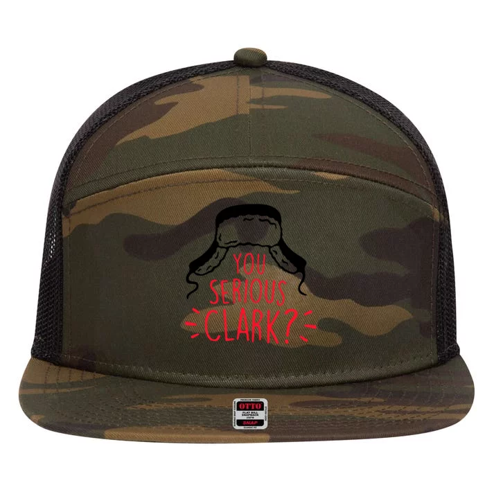 You Serious Clark 7 Panel Mesh Trucker Snapback Hat