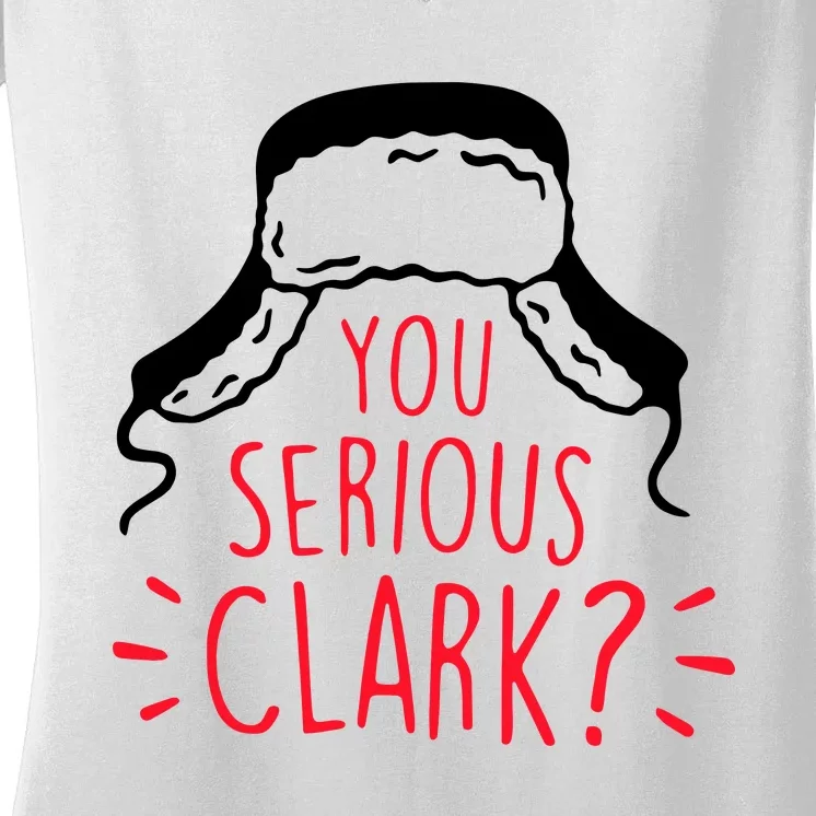 You Serious Clark Women's V-Neck T-Shirt