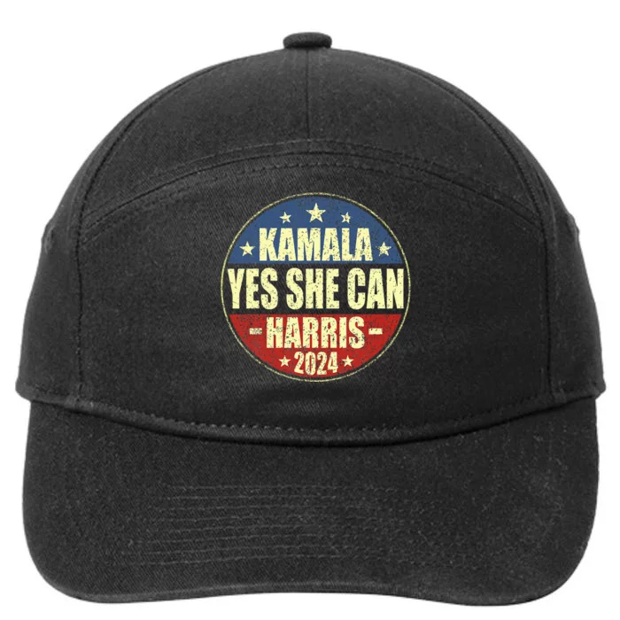 Yes She Can 7-Panel Snapback Hat