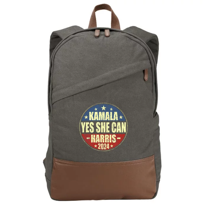 Yes She Can Cotton Canvas Backpack