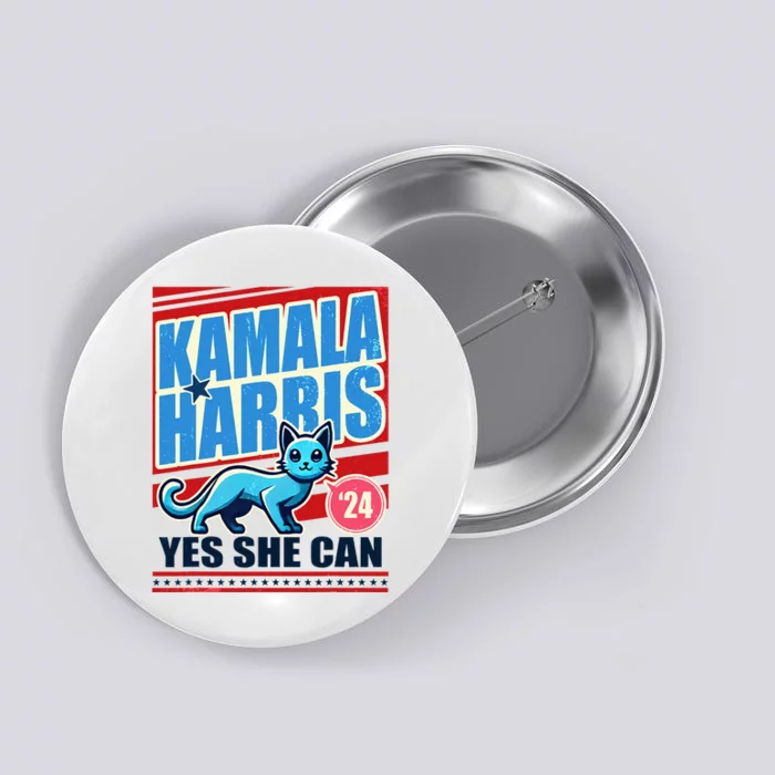 Yes She Can 2024 Election President Kamala Harris Button