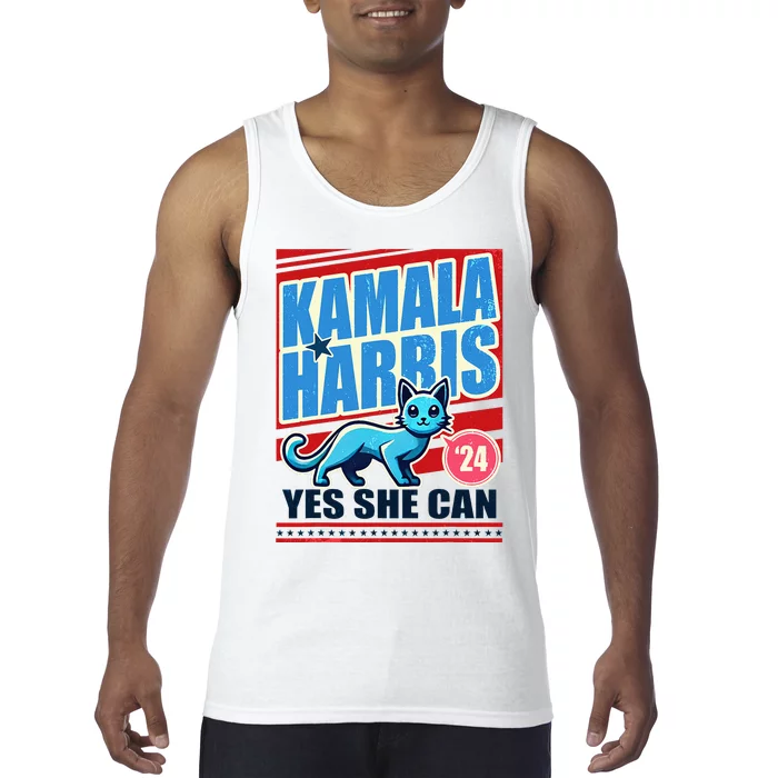 Yes She Can 2024 Election President Kamala Harris Tank Top