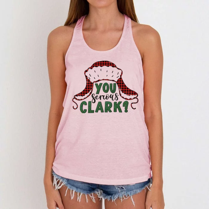 You Serious Clark? Women's Knotted Racerback Tank