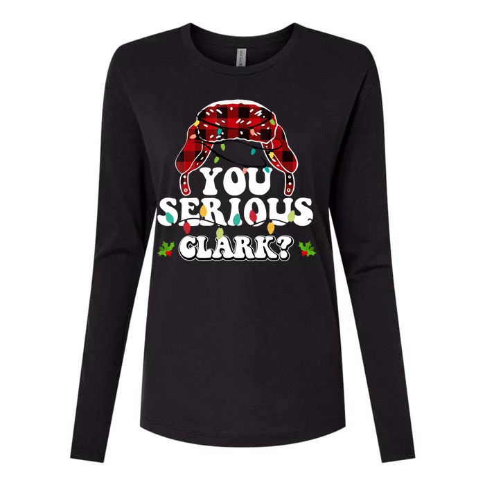 You Serious Clark Womens Cotton Relaxed Long Sleeve T-Shirt