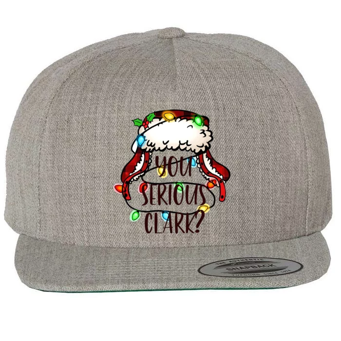 You Serious Clark Funny Light Christmas Gift Wool Snapback Cap