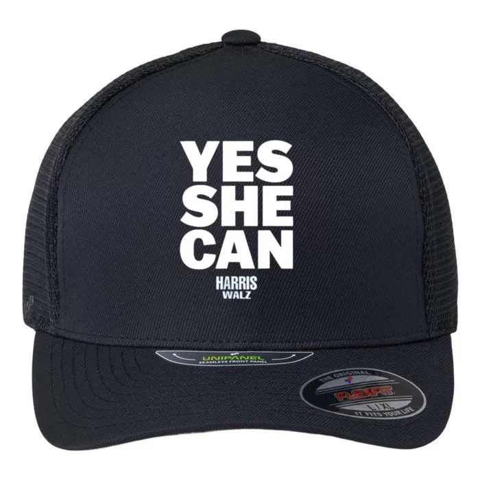 Yes She Can Kamala Harris 2024 Elections Flexfit Unipanel Trucker Cap