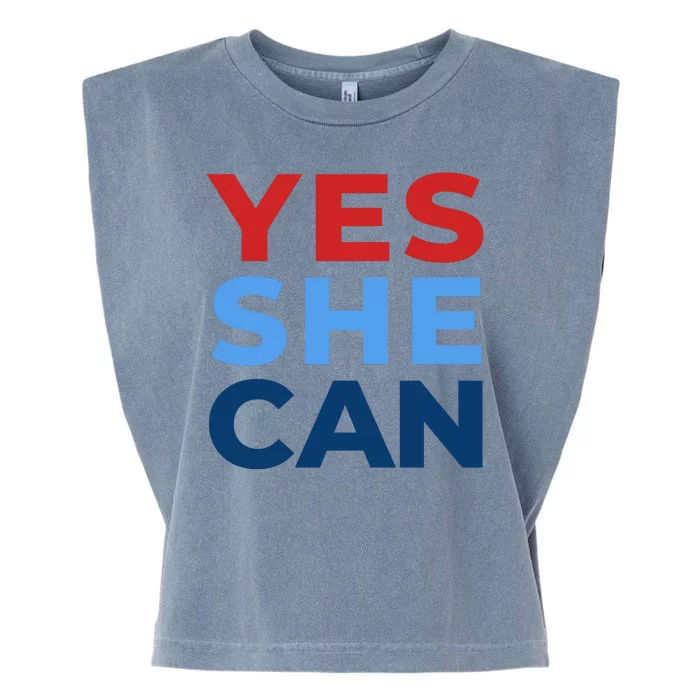 Yes She Can Yes She Kam Kamala Harris 2024 Garment-Dyed Women's Muscle Tee