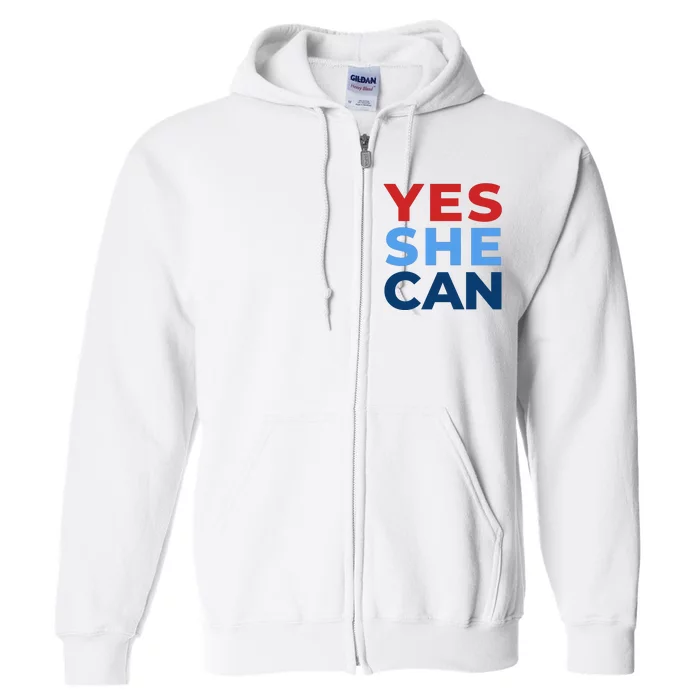 Yes She Can Yes She Kam Kamala Harris 2024 Full Zip Hoodie