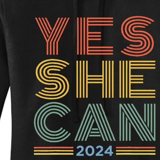 Yes She Can 2024 Women's Pullover Hoodie