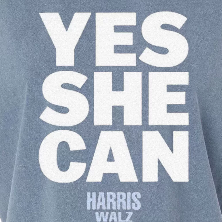 Yes She Can Kamala Harris 2024 Elections Garment-Dyed Women's Muscle Tee