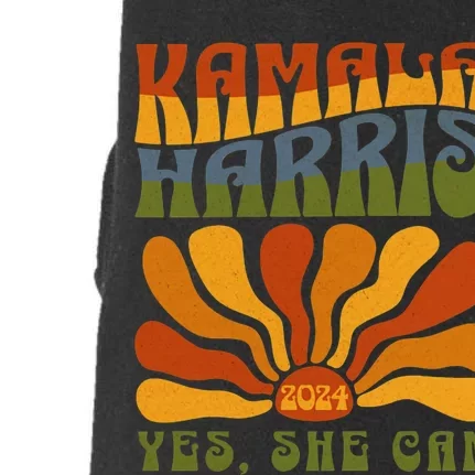 Yes She Can Kamala Harris Doggie 3-End Fleece Hoodie