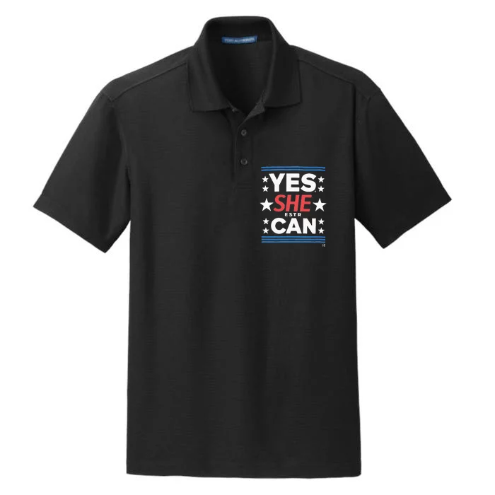 Yes She Can Kamala Harris 2024 President Dry Zone Grid Performance Polo