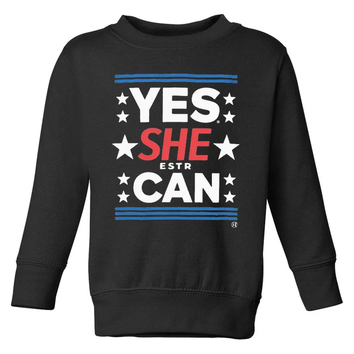 Yes She Can Kamala Harris 2024 President Toddler Sweatshirt