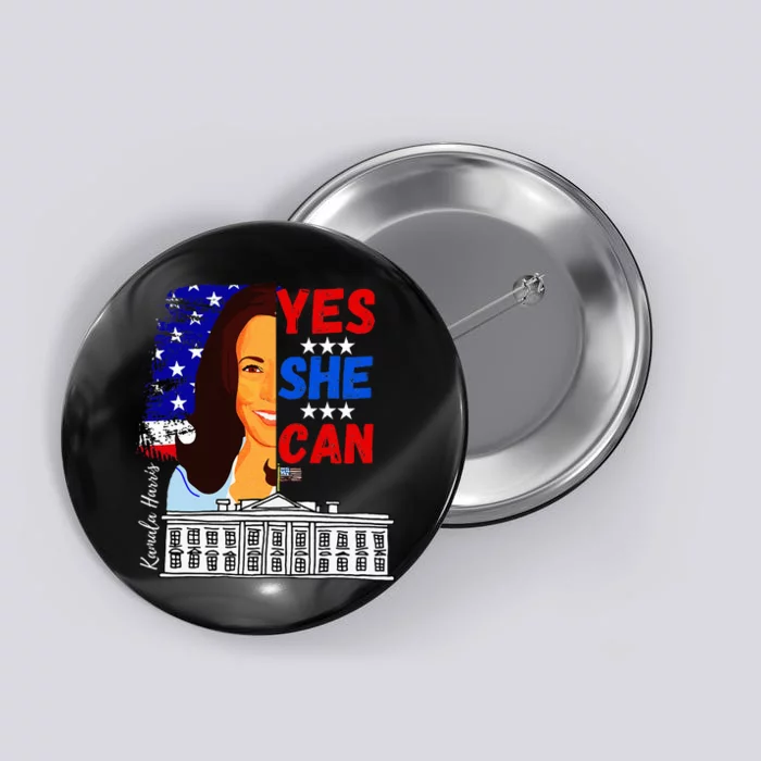 Yes She Can Kamala Harris 2024 Us Presidential Election Button